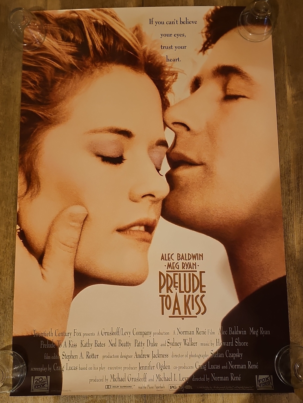 🎬 Vintage 1992 Prelude to a Kiss Original Video Store Promo Poster